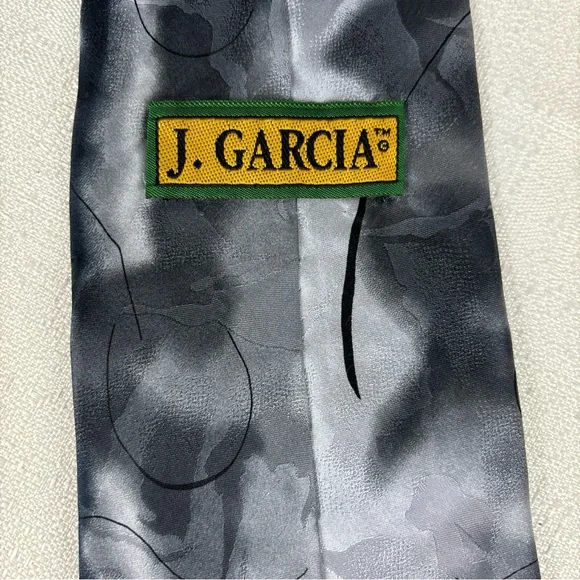 J. Garcia Silk‎ Tie, Emerging Elephant Collection Twenty-Eight, Grey/Cream Swirl - Picture 5 of 9